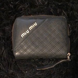 MIU MIU leather zip wallet